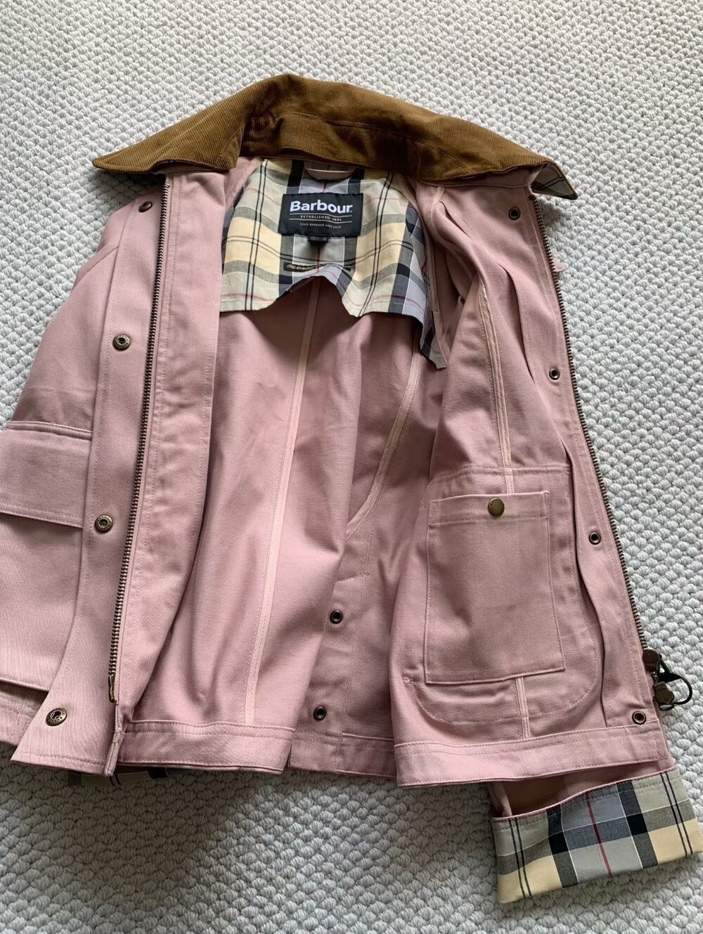 Barbour Cropped Beadnell Casual Jacket - Picture 5 of 12
